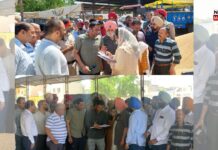 मार्कफैड के एम.डी. द्वारा खन्ना की अनाज मंडी में गेहूँ के खरीद कार्यों का निरीक्षण