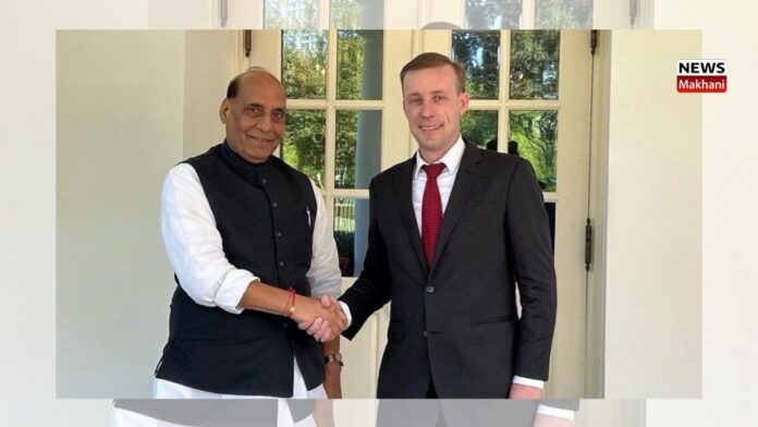 Raksha Mantri Shri Rajnath Singh meets US National Security Advisor Mr Jake Sullivan in Washington DC