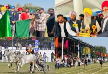 Agriculture Minister Gurmeet Singh Khuddian inaugurates 86th Kila Raipur Rural Olympics