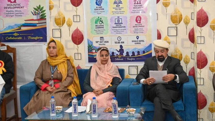 CEC Kargil Dr Mohd Jaffer Akhoon Attends Teachers’ Conclave